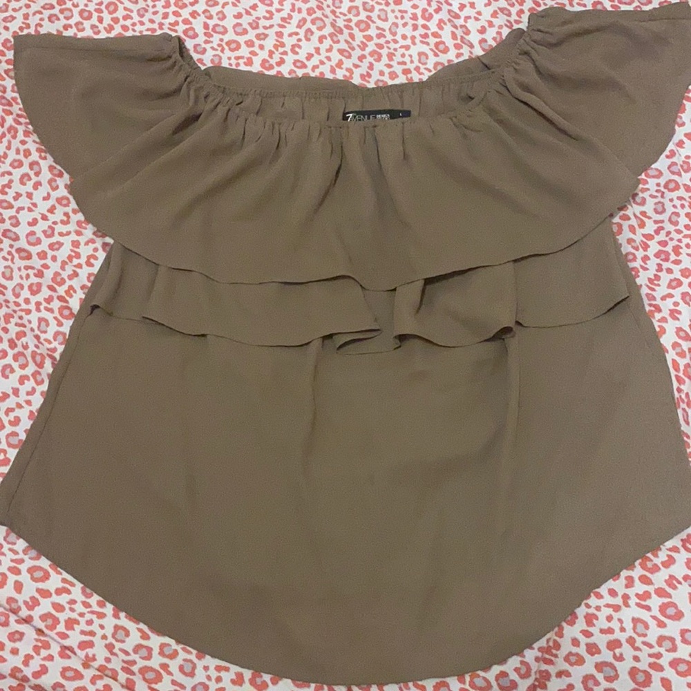 New York & Company Ruffle Blouse